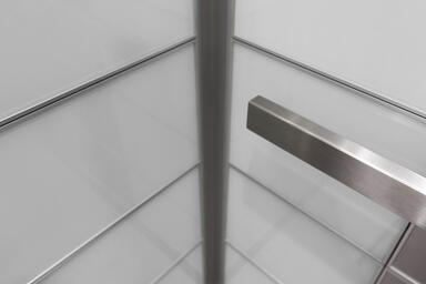 LEVELe-103 Elevator Interior with accent panels in ViviChrome Chromis with White