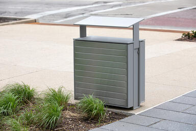 Apex Litter &amp; Recycling Receptacle in 36-gallon, single-stream configuration