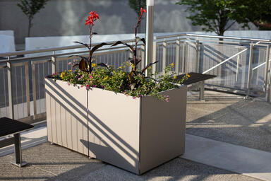 Miter Planters shown in double configuration at One Montgomery Plaza, Norristown
