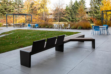 Vector Seating System with 6-foot linear bench with optional seat backs