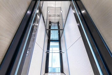 LEVELe-104 Elevator Interior with customized panel layout
