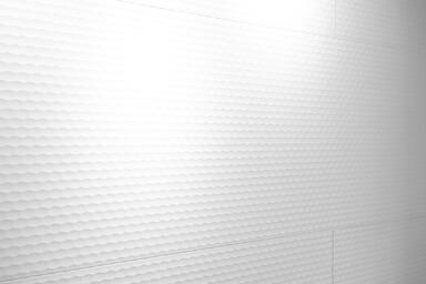 Wall panels in Bonded Quartz, White, in Alta pattern at Sian Infracon LLP