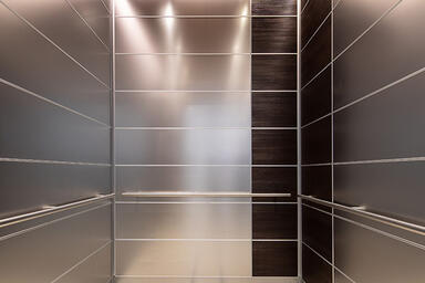 LEVELe-103A Elevator Interior; Capture panels in Stainless Steel 