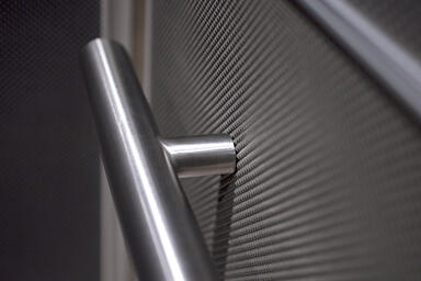 Round handrail in Satin Stainless Steel 
