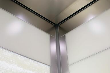 LEVELe-104A Elevator Interior with customized panel layout; Capture panels in
