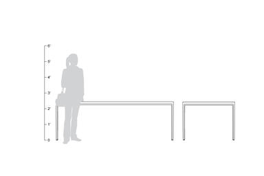 Avivo Table, 40 x 90&quot;, shown to scale