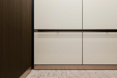 LEVELr-201B Elevator Interior; panels in ViviChrome Chromis glass