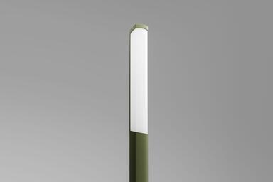 Trio Pedestrian Lighting shown with Olive Texture powdercoat