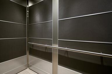 LEVELe-107E Elevator Interior with Capture panels in Bonded Nickel Silver with D