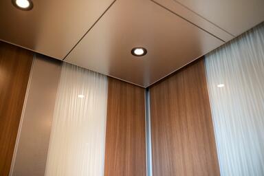 LEVELe-101C Elevator Interior; Capture panels in ViviGraphix Graphica glassC
